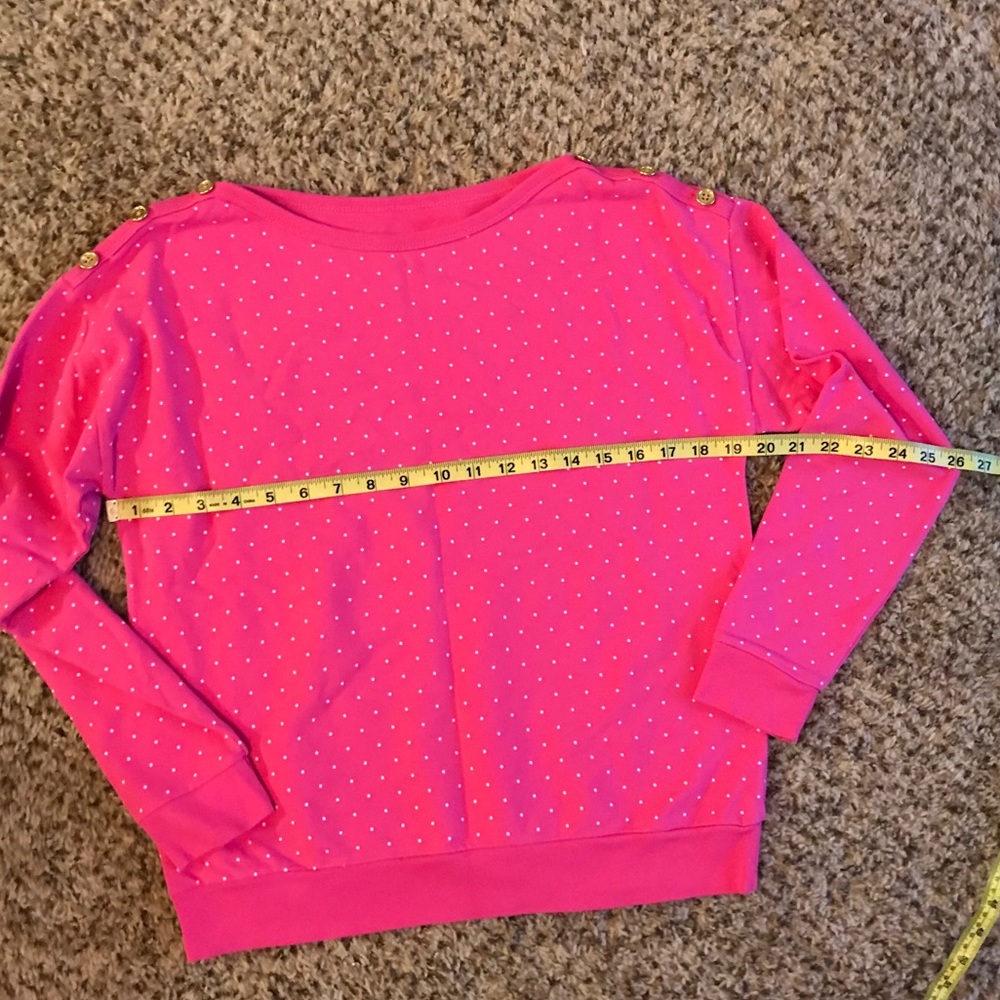 Charter Club pink polka dot sweater